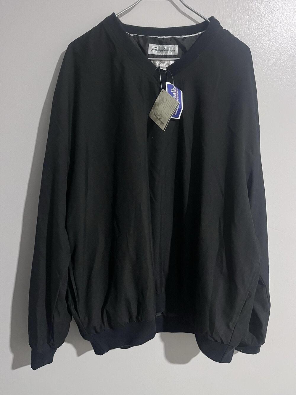Vintage Y2K Tommy Armour Sweatshirt Mens 2XL Black Pullover VNeck Deadstock
